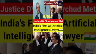 Indias First Artificial Intelligence Lawyer Met with CJI DY Chandrachud CJI AI LAWYER India [upl. by Harutak]