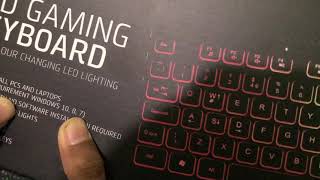 Goodmans 347648 led gaming keyboard unboxing [upl. by Art]