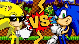 MUGEN Battles  Golde Briggs vs Sonic [upl. by Dulcine958]