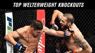 Top 10 Welterweight Knockouts in UFC History [upl. by Ynavoj]