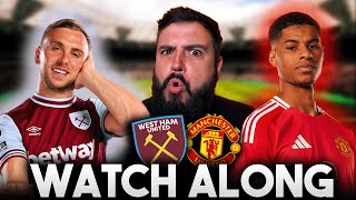 MAN UNITED vs WEST HAM  LIVE PREMIER LEAGUE WATCH ALONG with ASH [upl. by Ecnerewal]