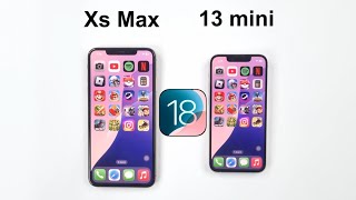 iOS 18  iPhone 13 mini vs iPhone XS Max Speed Test [upl. by Matronna]