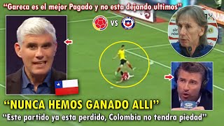 PREOCUPADOS PERIODISTAS CHILENOS ASUSTADOS de ENFRENTAR a COLOMBIA VS CHILE HOY [upl. by Sirred]