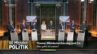 60 MinutenPolitik  Mindestsicherung und Co  Wie geht es weiter  13102016 [upl. by Limann]