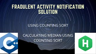 Fraudulent activity notifications hackerrank codesolution [upl. by Norok]