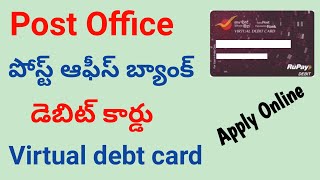 India post payment bank debit card apply onlinehow to apply Post Office ATM cardippb virtual card [upl. by Merrie971]