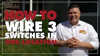 How To Wire 3 Light Switches In One Location [upl. by Egrog]