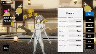 Nanami Starfarer  All Voice Lines JP  CN  Secrets  Level 8 Affection  Punishing Gray Raven [upl. by Acsirp]