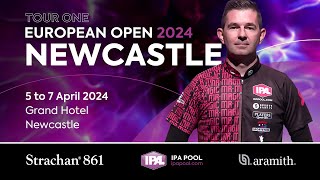 IPA Pool Tour 1 European Open 2024  Newcastle  Main Table  DAY 1 [upl. by Weihs]