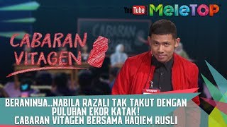 BeraninyaNabila Razali Tak Takut Dengan Puluhan Ekor Katak  Cabaran Vitagen Bersama Haqiem Rusli [upl. by Seadon]