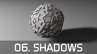 06 Shadows  Cinema 4D Lighting Course [upl. by Hgielime]