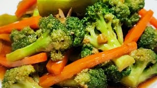 Super Quick Stir Fry Broccoli and Carrot Recipe  Broccoli Recipe [upl. by Anawk937]