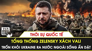 Thời sự Quốc tế  Tổng thống Zelensky xách vali trốn khỏi Ukraine ra nước ngoài sống ẩn dật [upl. by Meehar]