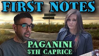 SHORT BUT SWEET Reacting to quotPaganini 5th Capricequot by Tina S  Dinos First Notes [upl. by Herschel]