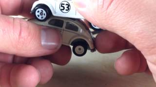 Hot Wheels 2014 Retro Entertainment Herbie The Love Bug VW Beetle [upl. by Alaecim]