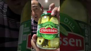 Claussen Kosher Pickle Review Wow 98 The crunch Best pickle I have tried Kosher Dill Havles [upl. by Babbie354]