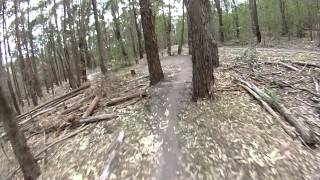 BIG CRASH Aneurysm Trail  Lysterfield MTB Park [upl. by Gladdie724]