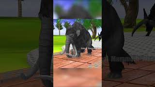 Prehistoric Mammals vs Black Woolly Mammoth Itself Mammals Size Part1 shorts cow mammoth [upl. by Nylimaj]