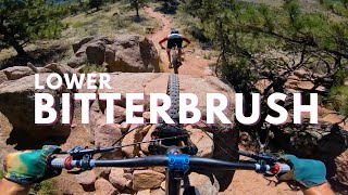 Lower Bitterbrush Trail  Hall Ranch Mtn Biking [upl. by Hctim]