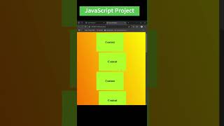 Create Scroll Animation using html CSS and JS  day42 JavaScript Project [upl. by Marr]