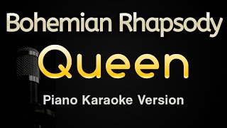 Bohemian Rhapsody  Queen Piano Karaoke Songs With Lyrics  Original Key [upl. by Odnanreh742]