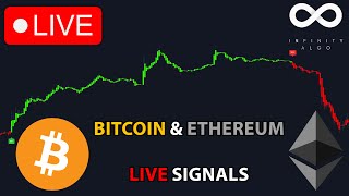 🔴 Live Bitcoin amp Ethereum Signals  Free 5m Chart BTC ETH Crypto Trading Analysis amp Prediction [upl. by Chatwin]