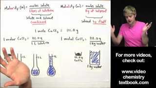 Whats the Difference Between Molarity and Molality [upl. by Peednas]