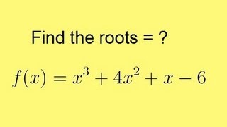 Algebra  Synthetic Division 5 of 9 Finding the Roots [upl. by Pederson]