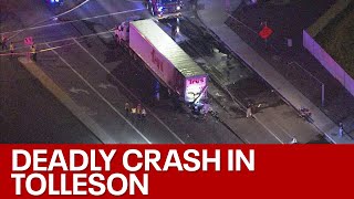 Crews at scene of deadly crash in Tolleson [upl. by Arick]