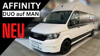 NEU  AFFINITY DUO  MAN KASTENWAGEN  VAN FÜR 2 [upl. by Notserp]