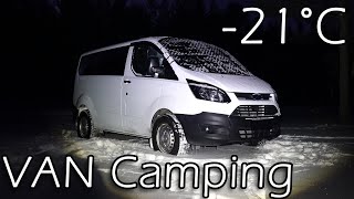 COLD WINTER CAMPER VAN CAMPING COOKING RELAXING ASMR [upl. by Wat]