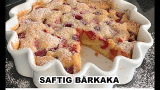 Saftig bärkaka jordgubbs och hallonkaka [upl. by Yeorgi810]