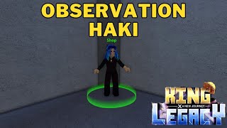 How To Get Observation Haki in King Legacy  Observation Haki king Legacy [upl. by Noicnecsa698]