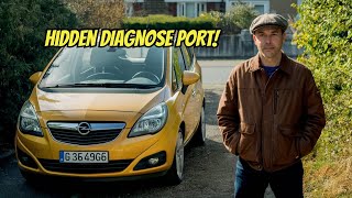 Opel Meriva 20032010 Where to Locate the OBD2 Port [upl. by Irb260]