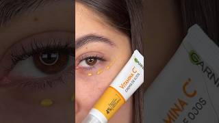 Probando el nuevo contorno de ojos de la linea express aclara de Garnier 💛 [upl. by Coyle]