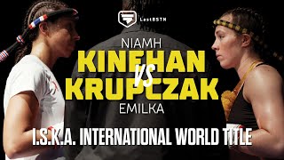 Niamh Kinehan vs Emilka Krupczak  ISKA International World Title  Full Fight [upl. by Aseram]