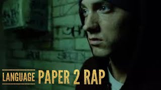 Mr Bruff vs Eminem AQA English Language Paper 2 Rap [upl. by Aidam406]