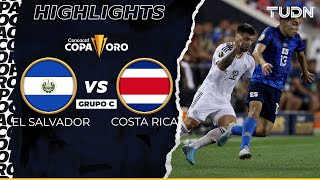 RESUMEN  El Salvador vs Costa Rica  Copa Oro 2023  TUDN [upl. by Beacham]