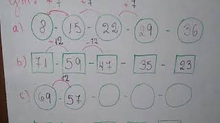 Sucesiones numéricas 2do grado [upl. by Cordie]