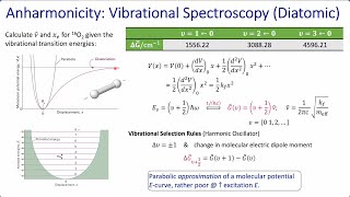 Anharmonic Vibration  Overtones υ ← 0 [upl. by Aikkin]