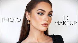 PASSPORT PHOTO MAKEUP TUTORIAL avoid another tragic id photo for 10 years🥲 [upl. by Dincolo]