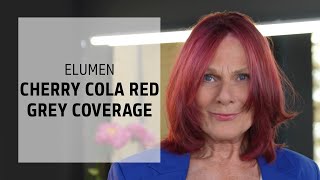 Cherry Cola Red Hair Color Grey Coverage  Elumen  Goldwell Education Plus [upl. by Nonaihr]