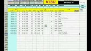 K7SU Ham Radio Logging Spreadsheet [upl. by Moffit]