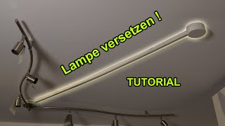 DECKENLEUCHTE VERSETZEN UND STROMKABEL VERLÄNGERN  TUTORIAL  FACTOREM  LAMPE MONTIEREN [upl. by Paxon]