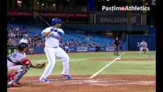 Edwin Encarnacion Hitting Slow Motion Home Run Toronto Blue Jays Baseball Mechanics MLB Tips [upl. by Sibyl]