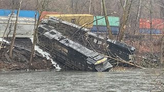 Major Norfolk Southern Train Derailment on the Lehigh line at MP84 [upl. by Melville828]