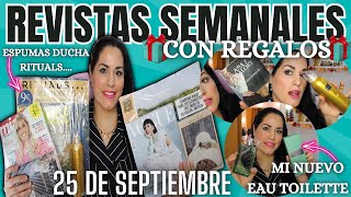 🔥🎁 REVISTAS SEMANALES CON REGALOS 25 DE SEPTIEMBRE🔥🎁NUEVO EAU PERFUME [upl. by Eceer]