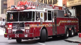 FDNY Ladder 24 responding [upl. by Esilenna]