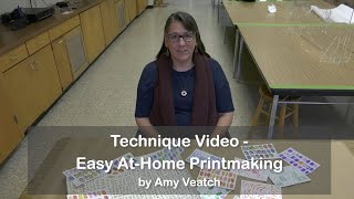 Easy AtHome Printmaking with Amy Veatch Technique [upl. by Elatan968]