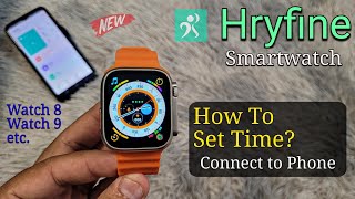 Hryfine Smart Watch How To Connect To Phone  Hryfine App How To Use [upl. by Htennaj449]